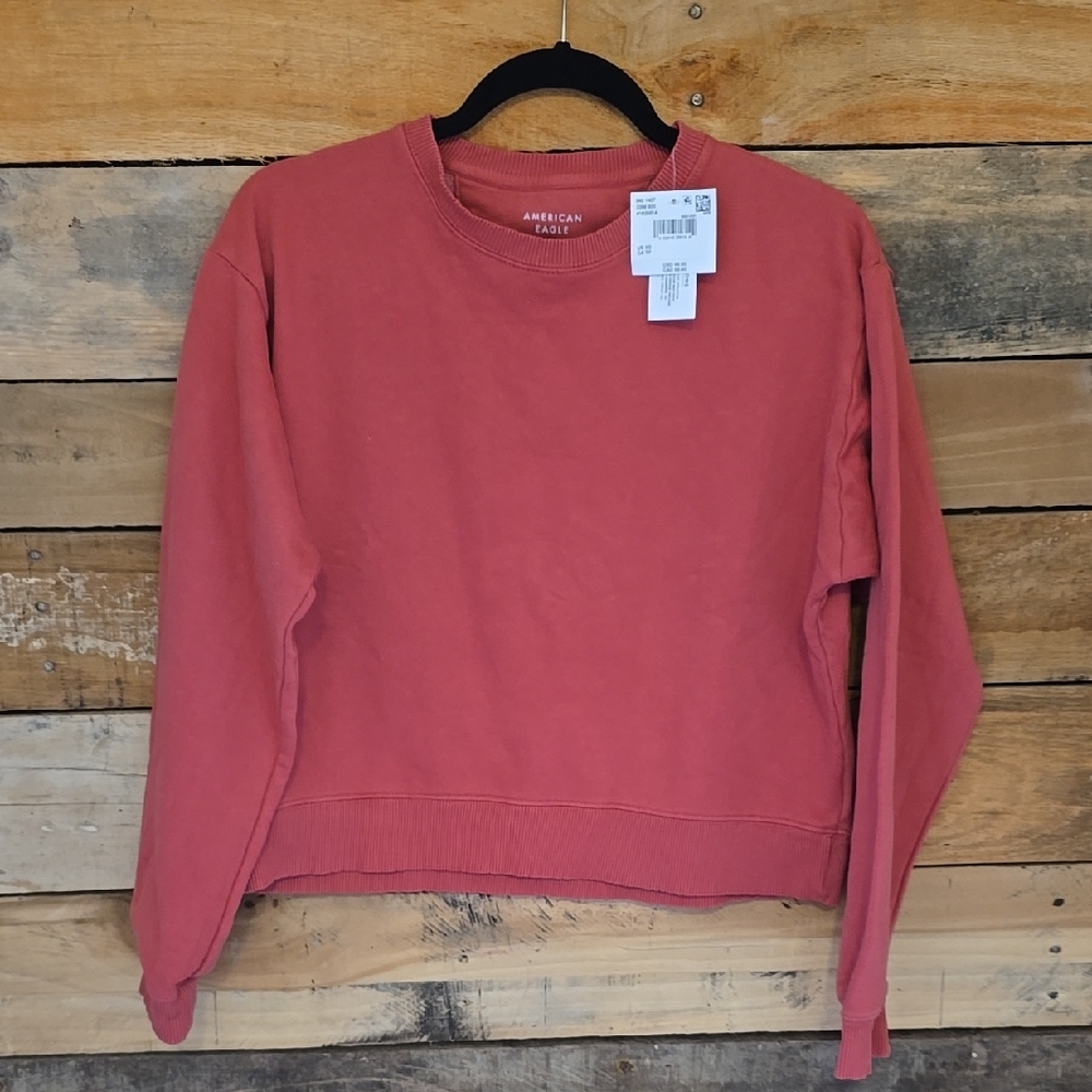 American Eagle Faded Red Sweatshirt, Size XS, NWT